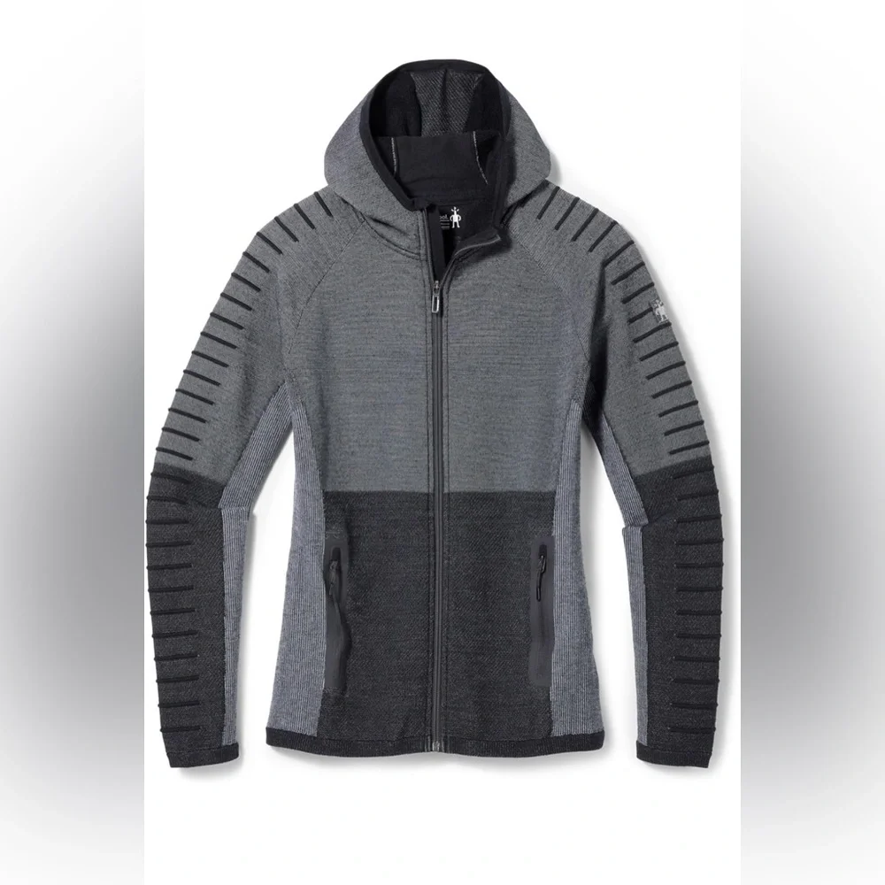 NWT Smartwool Women's Intraknit Merino Wool Fleece Full Zip Hoodie (Regular Fit) - Picture 3 of 13